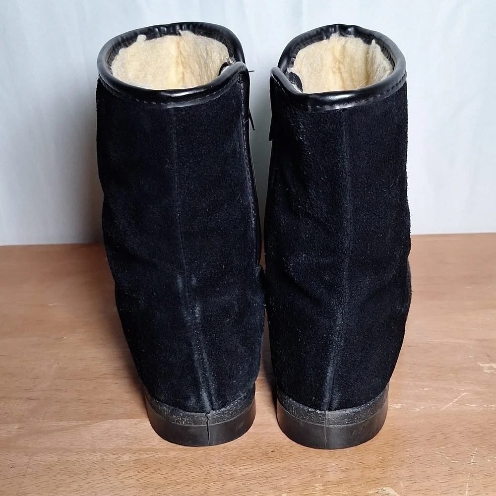 A&T Vintage Leather SnowBoots Sherling Lined